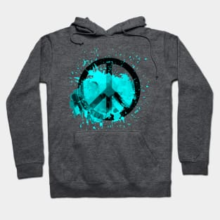Peace of a Rainbow - Turquoise Hoodie